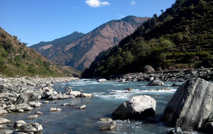 The sacred river Ganges - Himalayas. India (Uttarkashi - Gangotri)